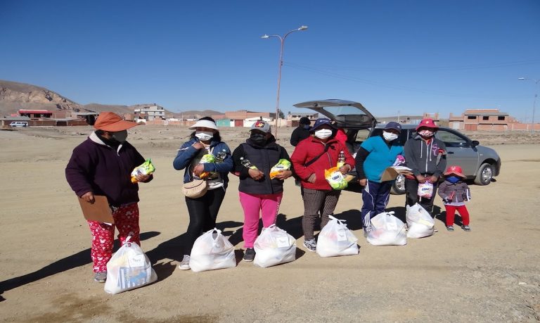 MI CLASE VIRTUAL EN ÉPOCA DE CORONAVIRUS – ENTREGA DE ALIMENTOS EN ORURO